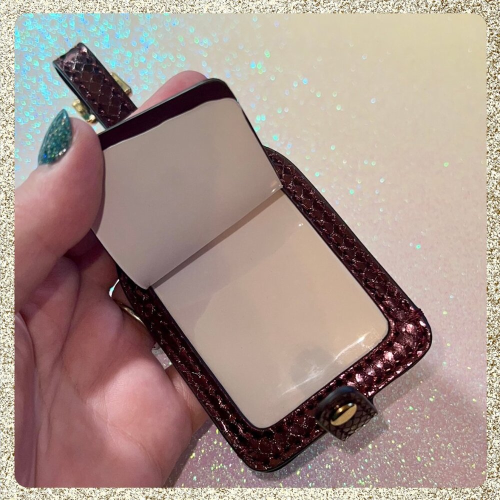 NWT Michael Kors Luggage Tag Oxblood - Picture 6 of 8